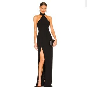 Amanda Uprichard Black Maxi Dress
